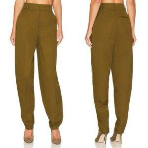 L'Academie Rey Pant in Olive Green revolve - Picture 2 of 7